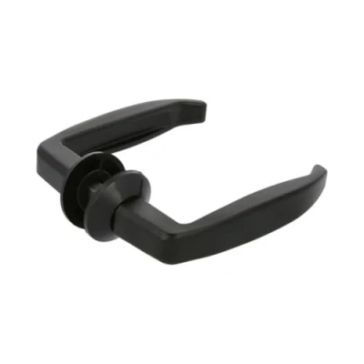 Image de Amig Set de Poignées porte d&#039;intérieur Pognée Modèle 2115 105 x 40 mm Élégant et Simple Taille du carré 8 Poignée Ergonomique Aluminium Noir