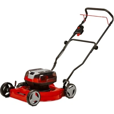 Image de Einhell Tondeuse à gazon sans fil GE cm 36/48 Li M Solo Power X Change (36 V, 48 largeur de coupe, jusqu&#039;à 1000 m², Brushless, fonction mulching, 30 75 mm hauteur batterie)