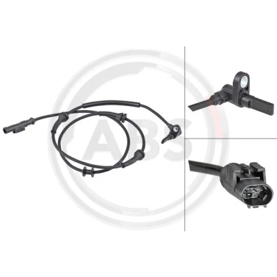 Image de A.B.S. 30222 Capteur ABS actif 1165 noir FIAT: Panda III 3/5 portes, LANCIA: Ypsilon