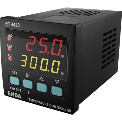 Image de Enda ET4420 230 PID Régulateur de température Pt100, J, K, T, S, R Relais 2 A, SSR (L x l H) 94 48 mm