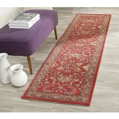 Image de Safavieh Grand Tapis de Salon rectangulaire pour Une Utilisation en intérieur, Polypropylène, Rouge/Multi, 62 X 240 cm