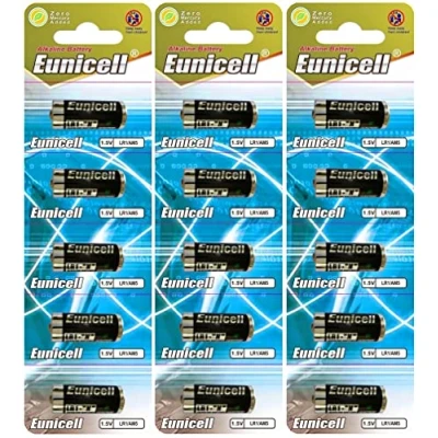 Image de Lot de 15 piles alcalines LR1/N/Lady 1,5 V (3 blisters 5 piles) AM5, UM5 4001, 4901, MX9100, 910A Produit marque jetable Eunicell