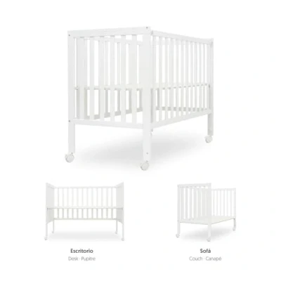 Image de Interbaby Lit avec option de cododo Basic convertible en bureau enfant ou canapé