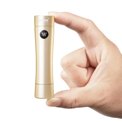 Image de WUBEN C5 Petite EDC Torche Lampe de Poche Led Rechargeable, Portable 6 Modes 700 Lumens étanche Lampes Torches Magnetic avec Diffuseur (or) (noir)