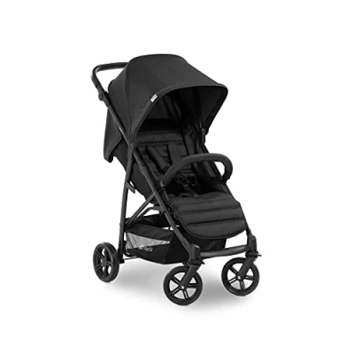 Image de Hauck Poussette Canne Compacte Rapid 4, dès la Naissance, Jusqu&#039;à 25kg, Légère, Pliable, Fonction Allongée, Réglable en Hauteur, Grand Panier, Noir