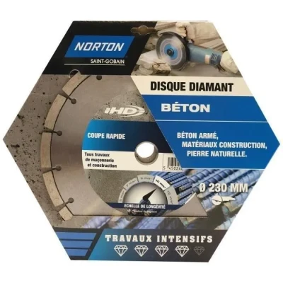 Image de Norton Disque Diamant intensif segmenté pour matériaux de Construction, Diam230mm