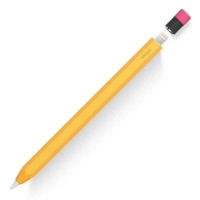 Image de elago Coque Pencil Classique Compatible avec Apple 1ère Génération, Design Classique, Silicone Durable (Jaune)