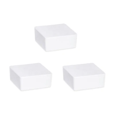 Image de WENKO Lot de 3 recharges humidificateurs Cube 500 g Bloc granulé Réduit Les moisissures et odeurs Pièce jusqu&#039;à 40m² Effet instantané 2 Mois 10x5x10cm Blanc