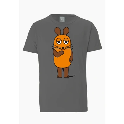 Image de Logoshirt DIE Sendung DER Mausprint Tshirt imprimé, Homme, Taille: Small, Grau