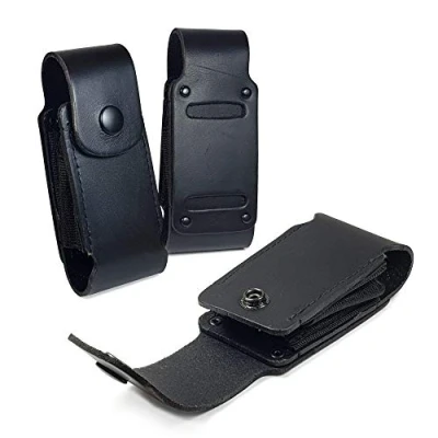 Image de TUFF LUV Housse Étui de Poche Cuir véritable [Compatible avec] Leatherman Super Tool 300 / Surge WP503 Noir
