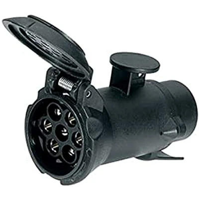 Image de HELLA Adaptateur, prise 12V de 7 pôles à 13 Longueur: 102mm Matière plastique noir DIN/ISO: 1724 N Typ/11446 Typ Quantité: 1 8JA 008 981 001