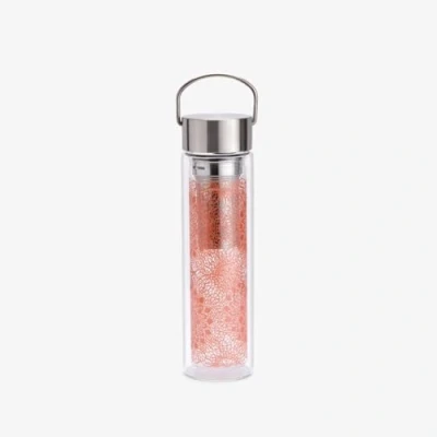Image de Eigenart Flowtea 50025 Mandala Gourde à double paroi en verre borosilicate avec couvercle acier inoxydable, housse néoprène et passoire, sans BPA, 400 ml