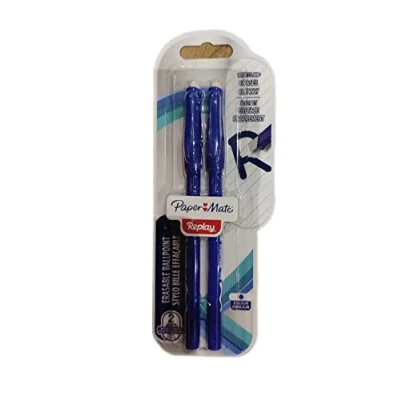 Image de PAPER MATE Stylo à bille Replay stick M Bleu Lot de 2
