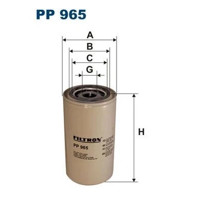 Image de FILTRON PP 965 Filtre à Carburant vissé