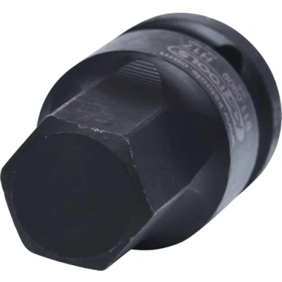 Image de 1/2&quot; Llave de vaso impacto con punta para tornillos encastre hexagonal, corta, 17 mm