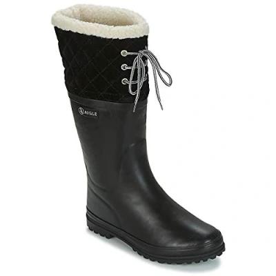 Image de Aigle Femme Polka Giboulée Bottines Classiques, Noir New Black, 35 EU