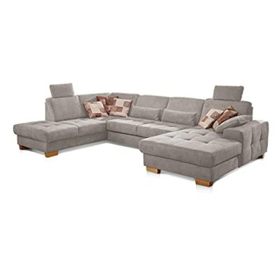 Image de CAVADORE Puccino Coin, Microfibre, Nubuck Altara Anthracite, Ottomane Links