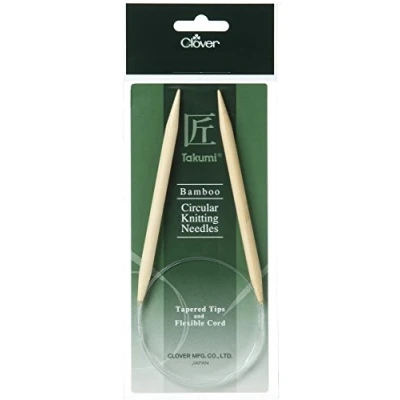 Image de Clover aiguille circulaire bambou 40cm 8.00mm