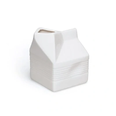 Image de Excelsa Brick Pot à Lait en céramique, 250 ML, Blanc
