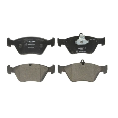 Image de DELPHI LP873 Jeu de plaquettes frein préparé pour indicateur d&#039;usure avec tôle anti bruit sans accessoires OPEL: Calibra A, Omega B Berline