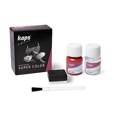 Image de KAPS Super Color Teinture pour Cuir Naturel Matières Synthétiques et Textiles 25 ml Plusieurs couleurs, 162 Light Red