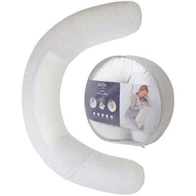 Image de PurFlo coussin de grossesse respirant Oreiller maternité révolutionnaire entièrement avec housse luxueuse en jersey doux À utiliser comme corps, jambes,