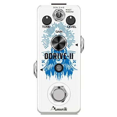 Image de Amuzik Pédales à effet overdrive pour guitare électrique classiques avec effets analogiques True Bypass
