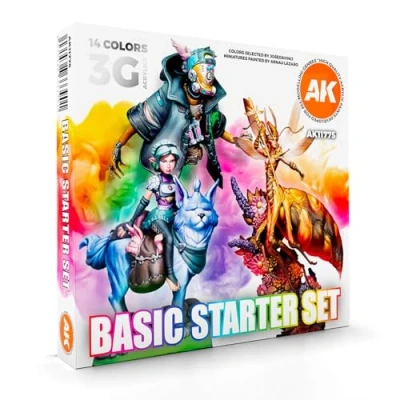 Image de AK Acrylics 3Gen SET AK11775 BASIC STARTER (14x17ml)