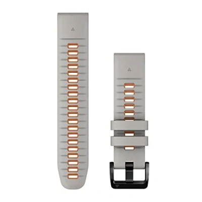 Image de Acc, epix PRO (g2), 22mm QuickFit Grey/Ember Orange Silicone Band, WW/Asia