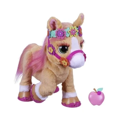 Image de FurReal Friends Cannelle Mon Poney coquet, Animal en Peluche électronique de 35,5 cm, 80 Sons et réactions, 26 Accessoires, pour Enfant dès 4 Ans, Multicolore