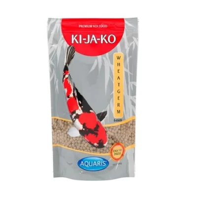 Image de KI JA KO Wheatgerm Nourriture spéciale pour koï 1 kg / 6 mm, avec Une teneur élevée en germes de blé, l&#039;alimentation au Printemps et Automne