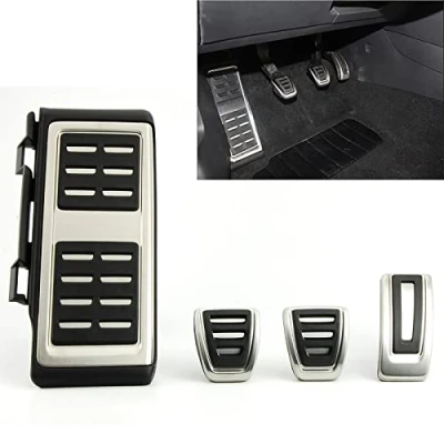 Image de Capuchons de pédales MT pour A3 8V S3 RS3 Repose pieds Accélérateur Frein Embrayage