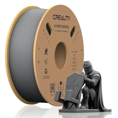 Image de Creality filament PLA Hyper pour imprimante 3D, 1 kg, impression 3D rapide, fin de 1,75 mm sans enchevêtrement, forte adhérence et performance surplomb, précision +/ 0,03