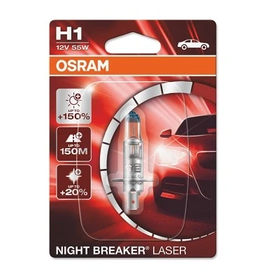 Image de OSRAM 64150NL 01B Ampoule, projecteur longue portée H1 12V 55W 4050K Halogène HONDA: CIVIC 8 Hatchback, RENAULT: CLIO 3, VOLKSWAGEN: GOLF 3