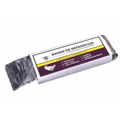 Image de Méduze Bande de réparation pour tuyaux et gouttières 50 mm x 1.5 m Auto adhésive Étanche Flexible Ruban alu/butyle Usage intérieur/extérieur Épaisseur 900 microns