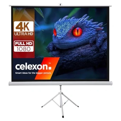 Image de Écran de projection celexon sur pied basic 200 x cm Utilisation mobile Blanc 1:1