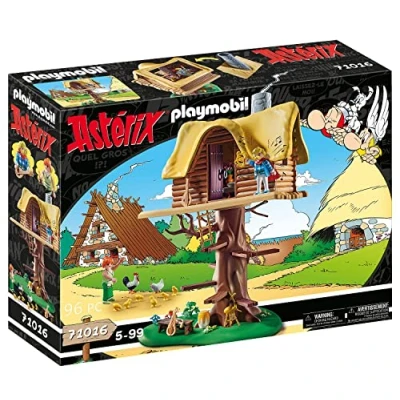 Image de Playmobil Asterix ASTERIX: Kakofonix WITH TREE House Miniatures Multi coloured pour enfants, Taille: One Size,