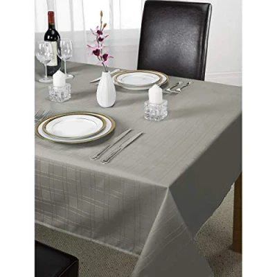 Image de Emma Barclay Nappe en Polyester Argenté 213 x 152,4 cm