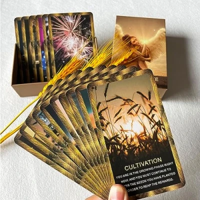 Image de LIGHTOF JUSTICE Jeu de cartes Oracle Carrière, argent et vie, Decks vous aide à atteindre vos objectifs financiers ainsi que la Les ambitions carrière. amateurs