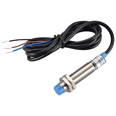 Image de Heschen M12 Détecteur de proximité inductif, Type non blindé, LJ12A3 4 Z/AX, 4mm, 10 30VDC 200mA, NPN normalement fermé (NC), 3 fils