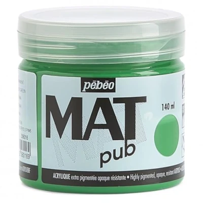 Image de Pébéo Mat Pub Peinture Acrylique Extra Fine et Mate Vert permanent 140ml