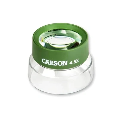 Image de Carson BugLoupe loupe sur pied surdimensionnée pour l’inspection des insectes, grossissement de 4,5x (HU 55)