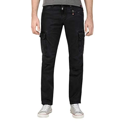 Image de Timezone Regular Bentz Pantalon, Noir (Caviar Black 9151), W33/L32 (Taille Fabricant: 33/32) Homme