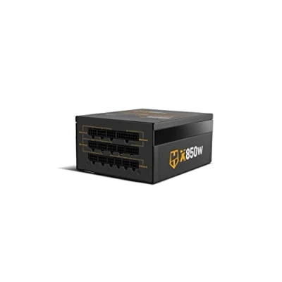 Image de Nox Hummer X 850 W 80 Plus Gold NXHUMMERX850WGD Bloc d&#039;alimentation ATX 12 V Ventilateur Ultra Silencieux 120 mm Condensateurs électroniques Japonais certifiés Noir