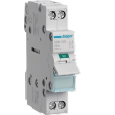 Image de Hager sb Interrupteur modulaire coupe 2 pôles 25a