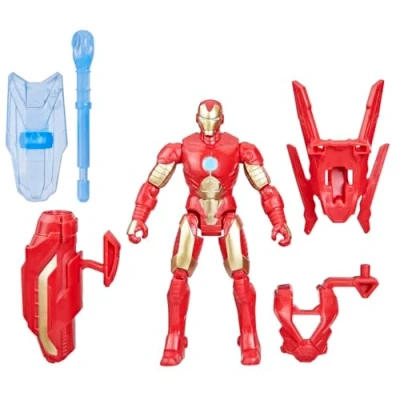 Image de Marvel Epic Hero Series Battle Gear Figurine d&#039;action Iron Man, 10,2 cm, jouets super héros Avengers pour enfants à partir de 4 ans