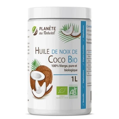 Image de Huile de Coco Bio 1000 ml 100% Vierge Planète au Naturel