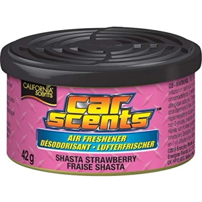 Image de California Scents Désodorisant Ccs 412tr, Fraise Parfums (lot de 4) durable, rafraîchissant, respectueux l&#039;environnement, léger, bio Produit recyclable, réglable Couvercle Ventilé