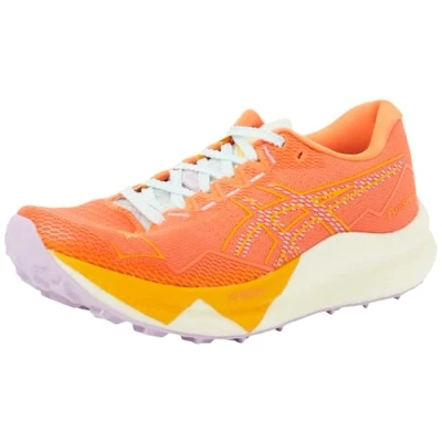 Image de Asics FUJI Speed 3 Chaussures de running, Femme, Taille: 38, Nova orange/light ube Tissu / matière synthétique