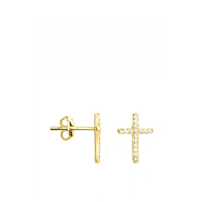 Image de Sofia Milani Cross Boucles d&#039;oreilles goldcoloured, Femme, Taille: One Size, Gold coloured
